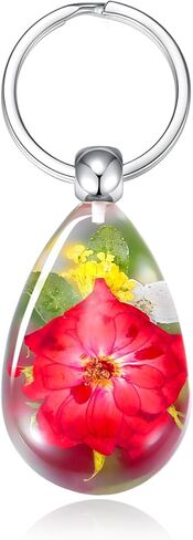 Real Pressed Flower Keychains – Cute keychain for Women, Gift for Nature Lovers, Bag Charm,Handmade Pendants in Kuwait