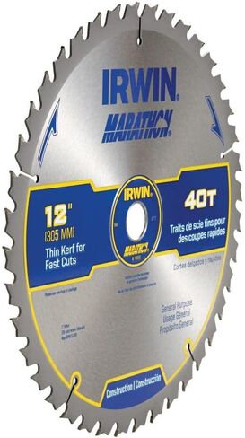 IRWIN Tools MARATHON Carbide Table/Miter Circular Blade, 12-Inch, 40T (14080) in Kuwait
