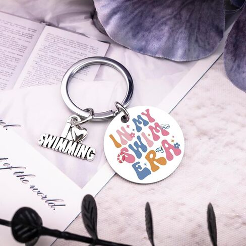 Swim Gifts for Women Unique Pool Keychain for Swim Coach Mom Swimming Lover Gift for Girl Swimmer Best Birthday Gifts for Swimming Team in Kuwait