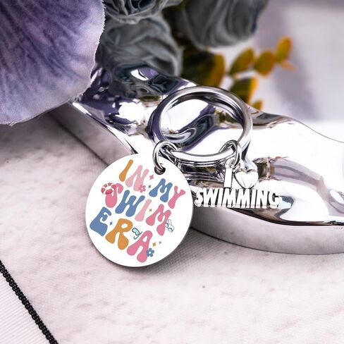 Swim Gifts for Women Unique Pool Keychain for Swim Coach Mom Swimming Lover Gift for Girl Swimmer Best Birthday Gifts for Swimming Team in Kuwait