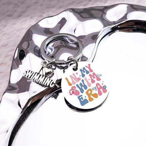 Swim Gifts for Women Unique Pool Keychain for Swim Coach Mom Swimming Lover Gift for Girl Swimmer Best Birthday Gifts for Swimming Team in Kuwait
