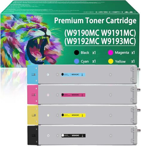 W9190MC W9191MC W9193MC W9192MC Toner Cartridges Work for HP Color Laserjet Managed MFP E77822dn E77822z E77825dn E77825z E77830dn E77830z Printers in Saudi Arabia