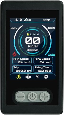 شاشة FLIPSKY Filpsky TFT تعتمد على VESC مع وظيفة GPS/قياسية IP65 مقاومة للماء للدراجة الإلكترونية in Kuwait