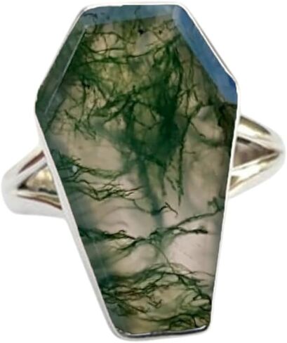 925 Sterling Silver Handmade Coffin Shape Designer Simple Statement Ring For Women By Silverekh in Saudi Arabia