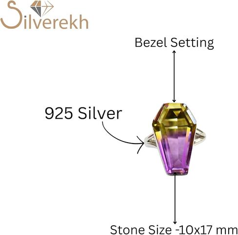 925 Sterling Silver Handmade Coffin Shape Designer Simple Statement Ring For Women By Silverekh in Saudi Arabia