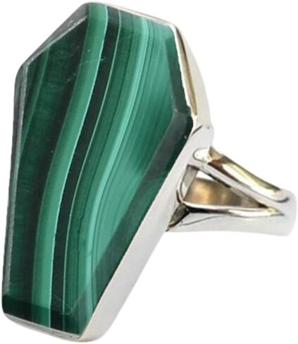 925 Sterling Silver Handmade Coffin Shape Designer Simple Statement Ring For Women By Silverekh in Saudi Arabia