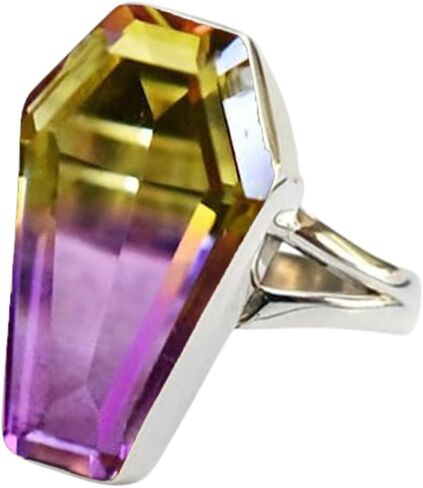 925 Sterling Silver Handmade Coffin Shape Designer Simple Statement Ring For Women By Silverekh in Saudi Arabia
