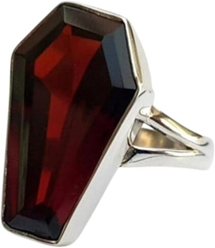 925 Sterling Silver Handmade Coffin Shape Designer Simple Statement Ring For Women By Silverekh in Saudi Arabia