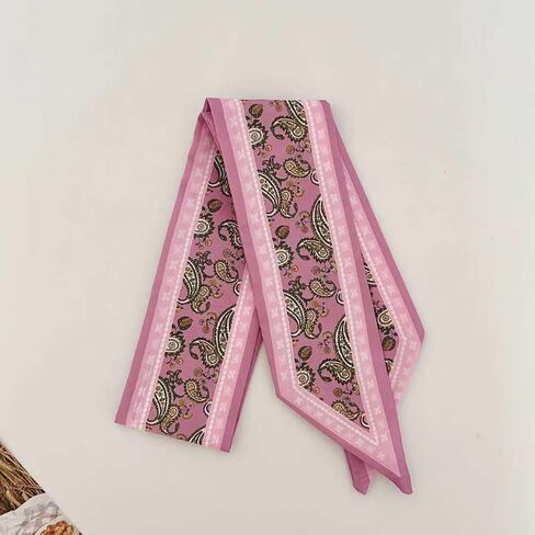 WENLOOY 4 Pack Purse Scarf Bags for Women Handbag Scarfs Band Lightweight Skinny Hair Neck Accessories Fashion Gifts in Saudi Arabia