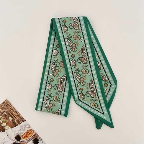 WENLOOY 4 Pack Purse Scarf Bags for Women Handbag Scarfs Band Lightweight Skinny Hair Neck Accessories Fashion Gifts in Kuwait