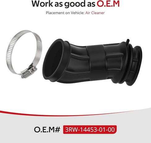 JAVIK Air Box To Carb Boot Joint Duct With Clamp For Yamaha XT225 1992-2007 TTR225 1992-2004 O.E.M# 3RW-14453-01-00 in Saudi Arabia