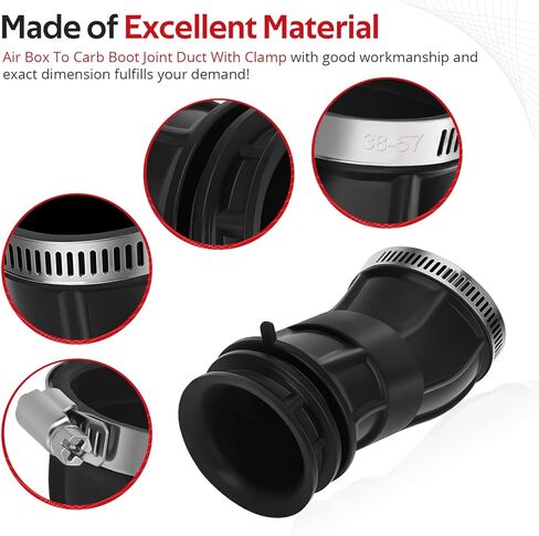 JAVIK Air Box To Carb Boot Joint Duct With Clamp For Yamaha XT225 1992-2007 TTR225 1992-2004 O.E.M# 3RW-14453-01-00 in Saudi Arabia
