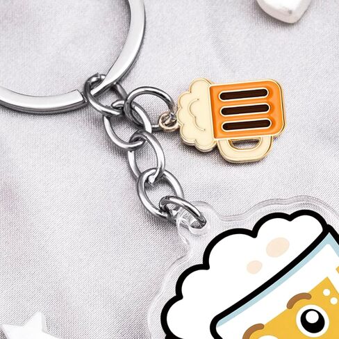 Beer Gifts for Men Women Beer Accessories Keychain Emotional Support Gifts for Beers Lovers Friends Boyfriend Father Inspirational Gift for Men Women Birthday Christmas Gift Oktoberfest Decorations in Kuwait