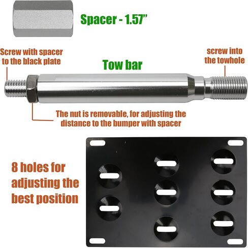 Front Bumper Tow Hook License Plate Bracket Frame Fit for Subaru BRZ 2013–2020 Forester 2009–2021, Crosstrek 2013–2021 WRX STi 2015–2019 Impreza 2015–2017 Scion FRS 2013–2017 Toyota 86 2017–2019 in Saudi Arabia