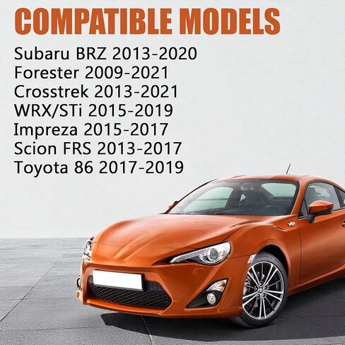 Front Bumper Tow Hook License Plate Bracket Frame Fit for Subaru BRZ 2013–2020 Forester 2009–2021, Crosstrek 2013–2021 WRX STi 2015–2019 Impreza 2015–2017 Scion FRS 2013–2017 Toyota 86 2017–2019 in Saudi Arabia