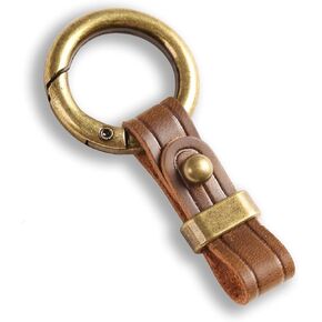 Creative Leather Car Keychain Key Fob Quick Release Metal Key Chain in Kuwait