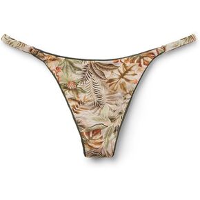 CALZEDONIA Woman's Tropical Foliage Thong Swimsuit Bottoms in Kuwait