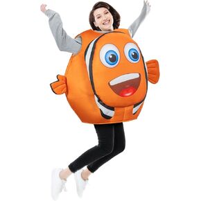 Zadin 2025 Clown Fish Costume, Finding Halloween Costume, Funny Sea Creature Costumes, Fish Onesie,Ocean Sea Clownfish Costumes in Kuwait