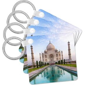 3dRose, India. Agra, Portrait of the Taj Mahal with blue pond., Key Chain in Kuwait