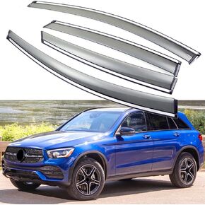 Sun/Rain Guards Wind Deflector Window Visor Compatible with 2016-2022 Mercedes-Benz GLC-Class SUV GLC 300, GLC 43, GLC 63, Sun Visor Shield, Tape-On 4 pcs in Kuwait