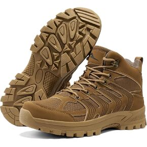 Aomigoct Mens Casual Hiking Boots: Lightweight & Breathable Mesh for Day Hiking & Backpacking - Comfort & All-Terrain Grip for Confidence on Rocky Uneven Trails - Ages 25-50 in Kuwait