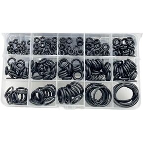 1400-100Pcs O-ring Rubber Gaskets Seal Ring Set Nitrile Rubber High Pressure Sealing Elastic Band O Rubber Rings Set(1.5mm (1set)) in Kuwait