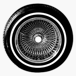 ملصق مصد مغناطيسي مغناطيسي لعجلات سلكية من MAGNET Lowrider مقاس 5 بوصة in Kuwait