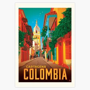 Colombia Cartagena Vinyl Waterproof Sticker Decal Car Laptop Wall Window Bumper Sticker 5" in Kuwait