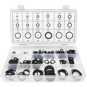 225-800pcs Sealing Gasket Boxed Nitrile Multiple Sizes Rubber O-Rings Repair Kit Oil-resistant Gasket Combination Washers Set(800pcs with Tools) in Kuwait