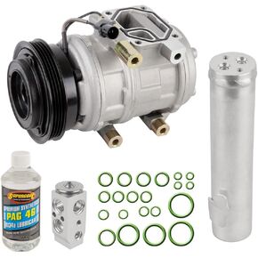 ضاغط التيار المتردد ومجموعة تكييف الهواء لكيا سبورتاج وهيونداي توكسون 2.0L 4-Cyl 2005 2006 2007 يستبدل Doowon 10P - BuyAutoParts 60-81180RK NEW in Kuwait