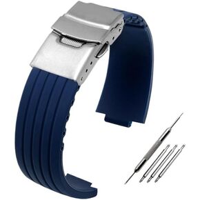hooson Rubber Watchband For Oris Aquis 7330 7740 Watch Band Convex Strap Wristband in Kuwait