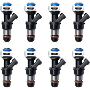Fuel Injectors 8pcs 4 Holes Injector Compatible with Chevy Silverado Suburban Tahoe GMC Sierra Yukon Cadillac Escalade & More 4.8L 5.3L 6.0L Engine Replace 17113553 FJ315 17113698 in Kuwait