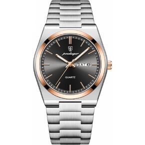 Fashion Quartz Man Wristwatch Sport Business Men Watches Waterproof Luminous Date Week Stainless Steel Men's Watch in Saudi Arabia