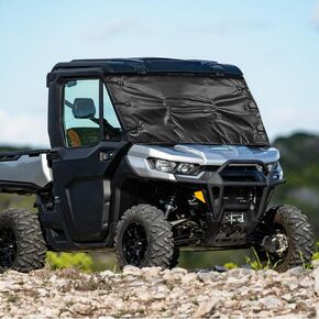 واقي الزجاج الأمامي للنقل، غطاء الزجاج الأمامي UTV عالي التحمل من النيوبرين مقاس 52 بوصة عرض × 31 بوصة ارتفاع in Kuwait