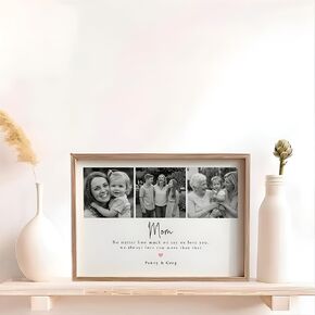 علامة صورة خشبية للأم من Evamall، هدايا عيد الأم للأم من الأطفال، لوحة خشبية عائلية مخصصة للأم والجدة، هدية عيد ميلاد فريدة للأم 1 in Kuwait