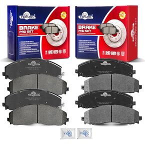 Ceramic Disc Brake Pads Set Front and Rear for Ford F-250 Super Duty 2013-2023/ F-350 Super Duty 2013 2014 2015 2016 2017 2018 2019 2020 2021 2022 2023/ F-450 Super Duty 2013-2016 With 8 Lug in Kuwait