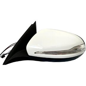 #66 8th Gear WHITE LEFT DRIVER SIDE MIRROR WITH BLIND SPOT COMPATIBLE WITH MERCEDES GLC300 GLC350e GLC43 GLC63 AMG 2017 2018 2019 2020 2021 2022 GLC 300 GLC 350e GLC 43 GLC 63 in Saudi Arabia
