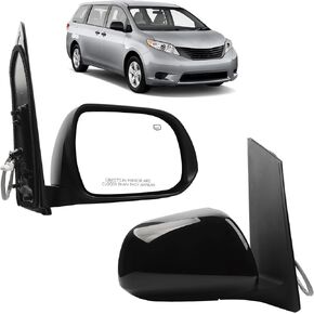 Right Passenger Side Mirror Compatible With 2011-2012 Toyota Sienna 87910-08092 8791008092 5 Pins in Kuwait