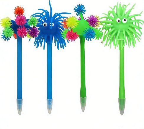 6 Pcs Fun Novelty Pens Silly Pens Sea Urchin Pen Funny Ballpoint Pen Creative Stationery with Blue Ink for Writing at School Home Office in Kuwait