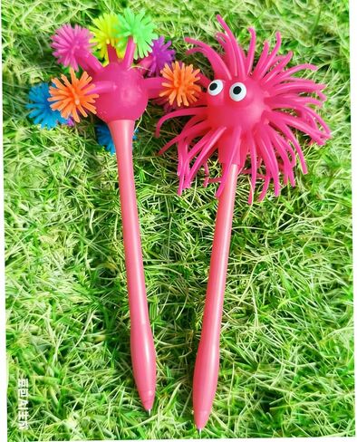 6 Pcs Fun Novelty Pens Silly Pens Sea Urchin Pen Funny Ballpoint Pen Creative Stationery with Blue Ink for Writing at School Home Office in Kuwait