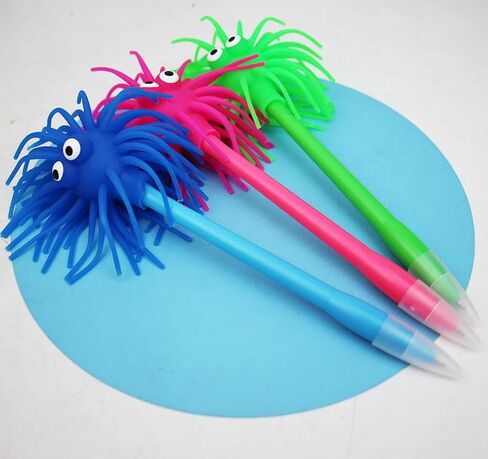 6 Pcs Fun Novelty Pens Silly Pens Sea Urchin Pen Funny Ballpoint Pen Creative Stationery with Blue Ink for Writing at School Home Office in Kuwait