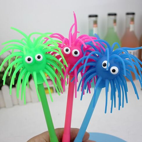 6 Pcs Fun Novelty Pens Silly Pens Sea Urchin Pen Funny Ballpoint Pen Creative Stationery with Blue Ink for Writing at School Home Office in Kuwait