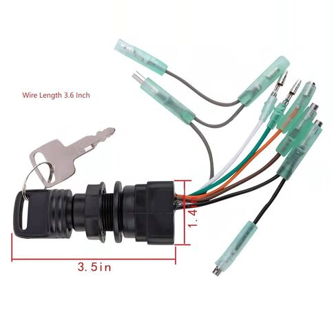 Ignition Key Switch for Suzuki Outboard DF9.9 DF15 DF25 DF30 DF40 DF50 DF60 DF70 DF140 DF 9.9 15 25 30 40 50 60 70 140 HP 37110-99E02 in Kuwait