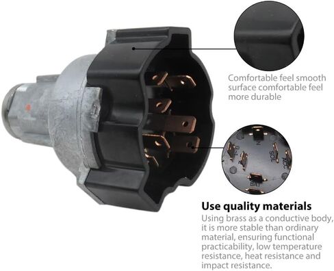 1116683 Ignition Lock Cylinder Starter Switch with Keys - 7Pin for 1967-1972 Chevrolet C10/C20/C30 Pickup in Saudi Arabia