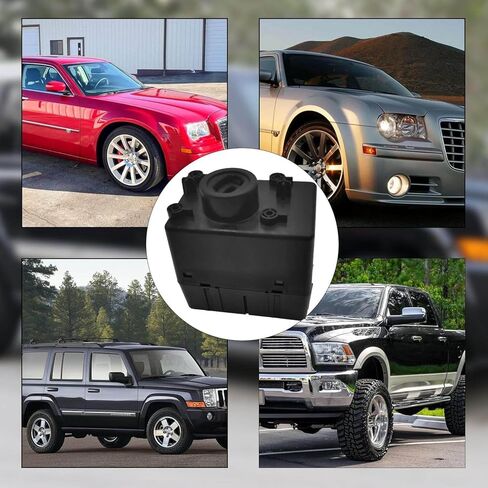 Wireless Ignition Switch Module with 2 Key Fobs Compatible with Dodge Ram 1500 2500 3500, Charger, Challenger, Magnum, Jeep Commander, Grand Cherokee, Chrysler 300, Replace 68210150AB 68044060AA in Saudi Arabia