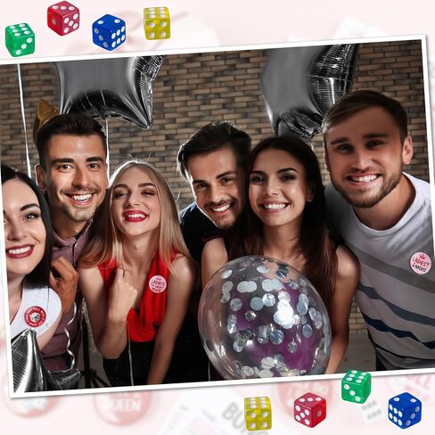 80 Pcs Bunco Game Night Pin Buttons Printing in Various Styles Classic Bunco Game Theme Design Round Metal Badge for Backpacks Jackets Bag Party Favors Decorations in Saudi Arabia