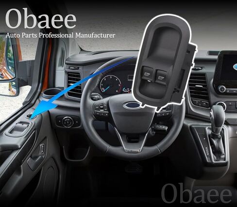 Obaee Window Switch Control Button Compatible with Ford Transit MK8 Custom 2014-2019 Replacement OEM 2029885 1791339，4+8 Pins in Saudi Arabia