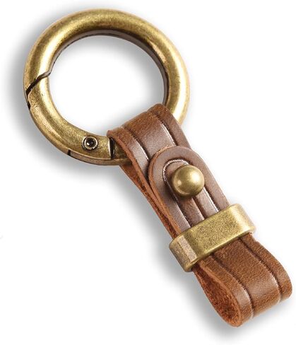 Creative Leather Car Keychain Key Fob Quick Release Metal Key Chain in Saudi Arabia