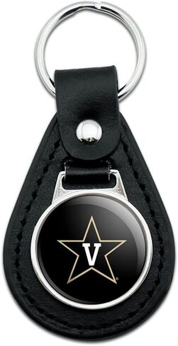 GRAPHICS & MORE Black Leather Vanderbilt University Logo Keychain in Saudi Arabia