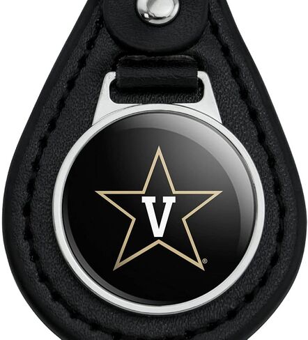 GRAPHICS & MORE Black Leather Vanderbilt University Logo Keychain in Saudi Arabia